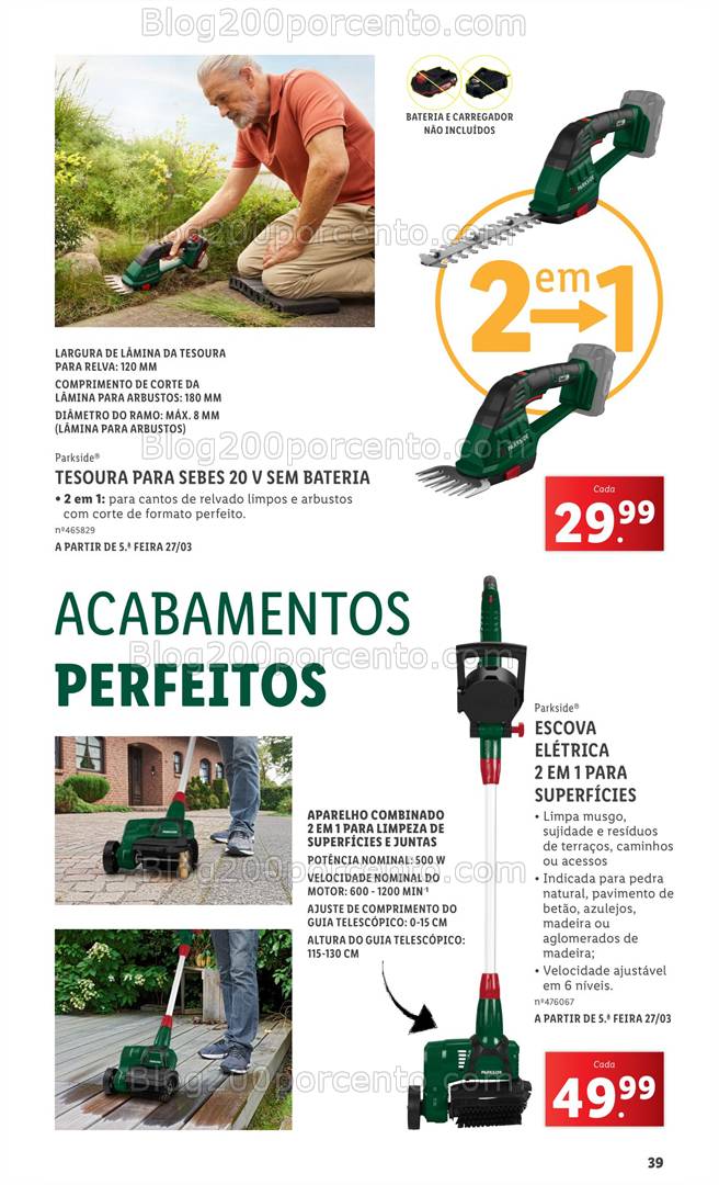 Antevisão Folheto LIDL Especial Jardim Promoções a partir de 3 março