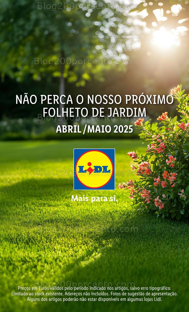 Antevisão Folheto LIDL Especial Jardim Promoções a partir de 3 março