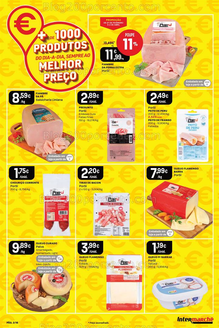 Antevisão Folheto INTERMARCHÉ Extra Melhor Preço Promoções até 2 abril