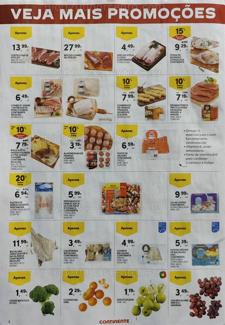 Antevisão Folheto CONTINENTE Promoções Fim de Semana - 14 a 17 março