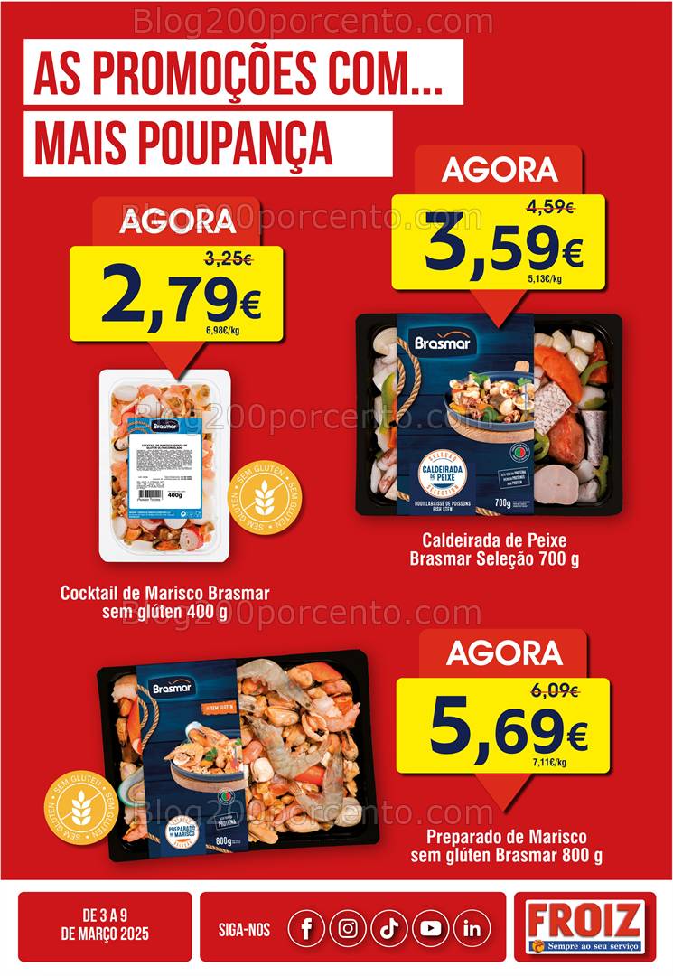 Antevisão Folheto FROIZ Promoções de 3 a 9 março