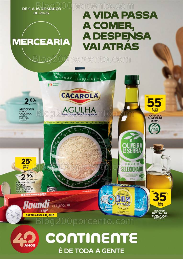 Antevisão Folheto CONTINENTE Mercearia Promoções de 4 a 16 março