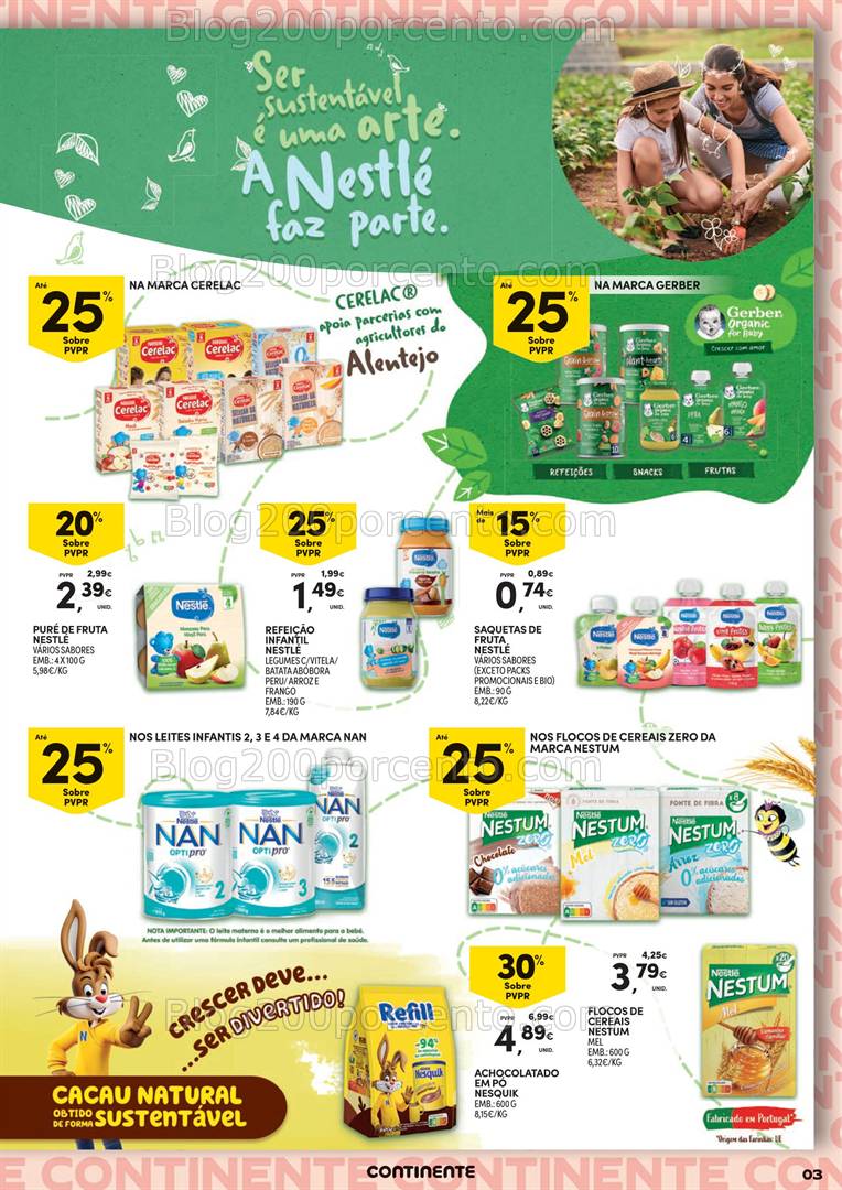 Antevisão Folheto CONTINENTE Nestlé Promoções de 5 a 9 março