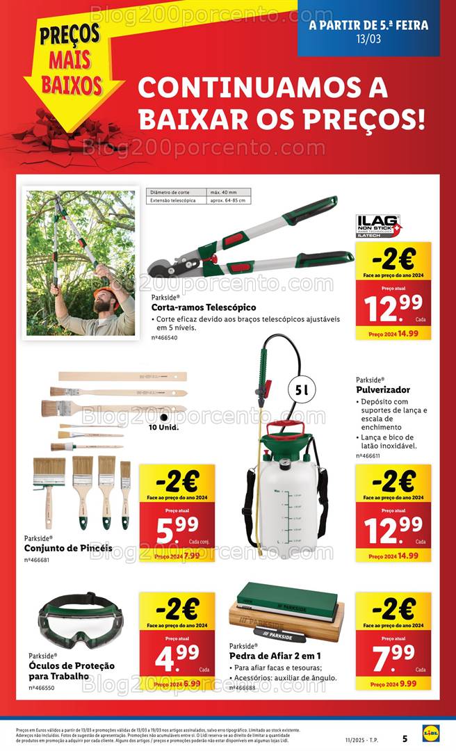 Antevisão Folheto LIDL Bazar Promoções de 13 a 19 março