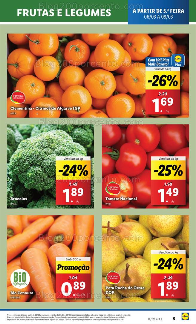 Antevisão Folheto LIDL Promoções de 6 a 12 março