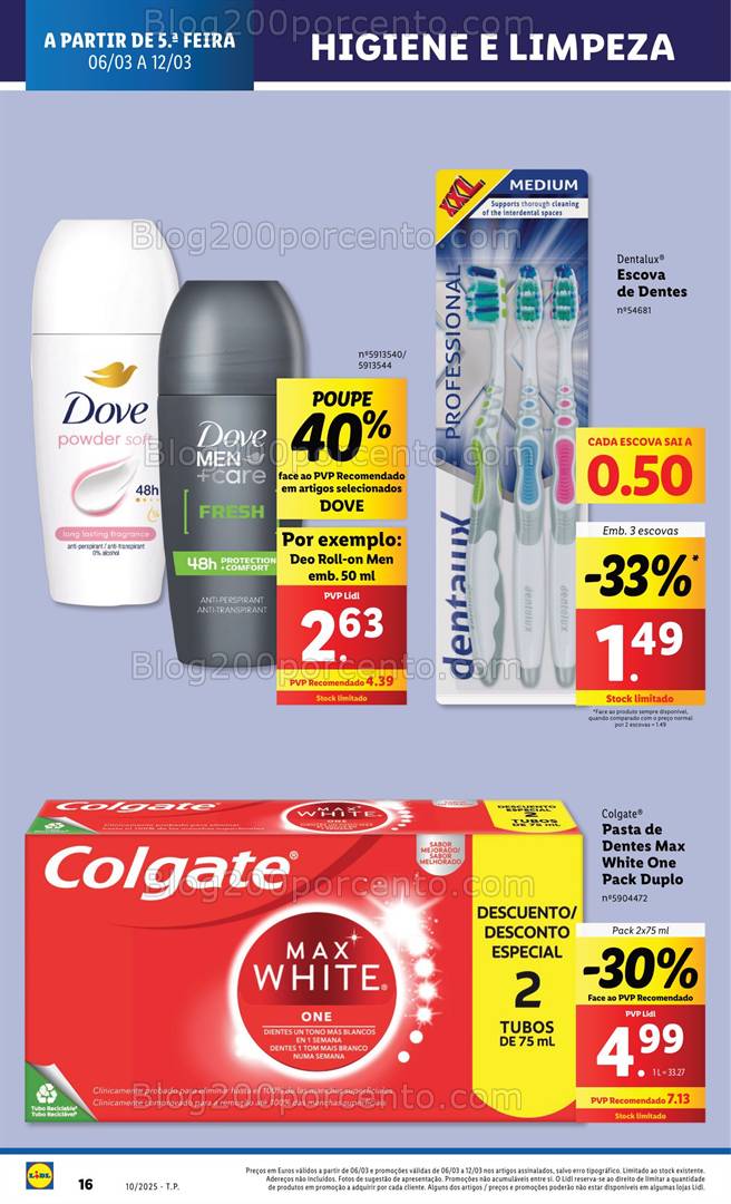 Antevisão Folheto LIDL Promoções de 6 a 12 março