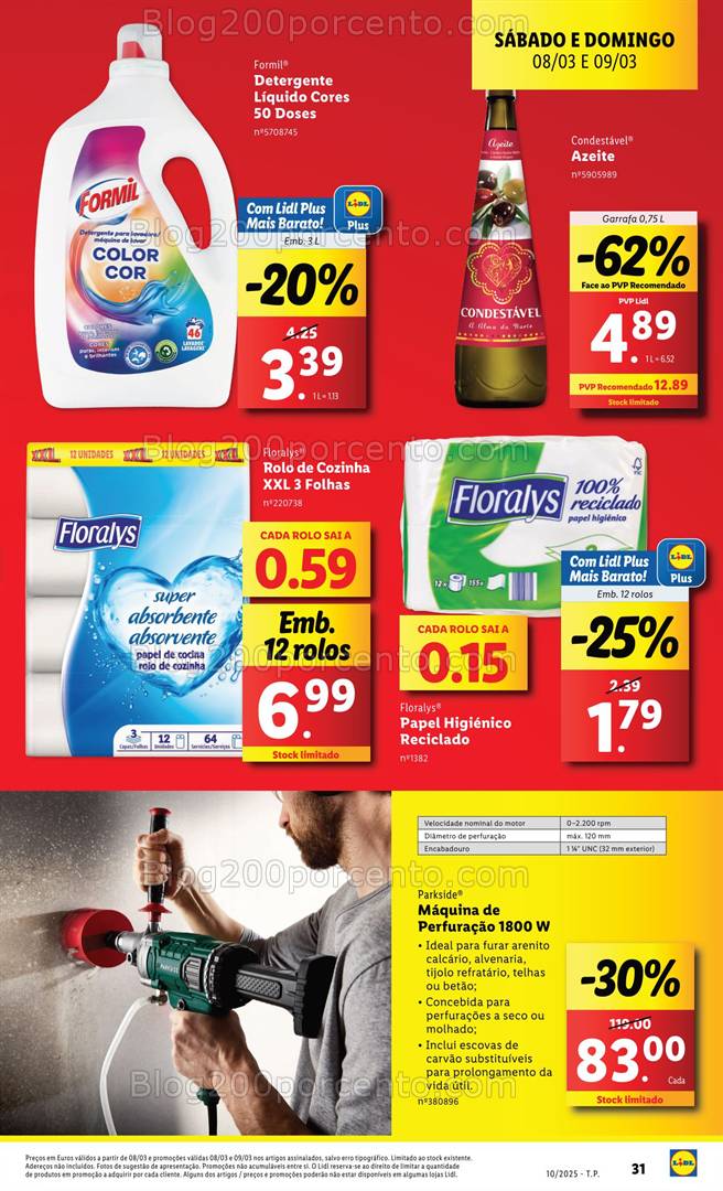 Antevisão Folheto LIDL Promoções de 6 a 12 março