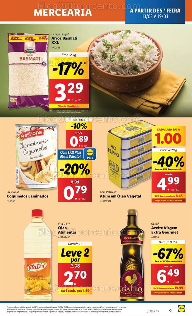 Antevisão Folheto LIDL Promoções de 13 a 19 março