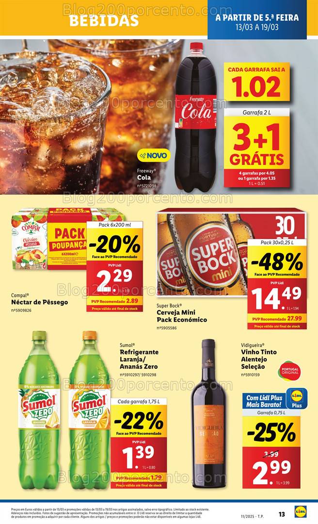 Antevisão Folheto LIDL Promoções de 13 a 19 março