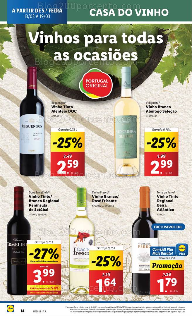 Antevisão Folheto LIDL Promoções de 13 a 19 março