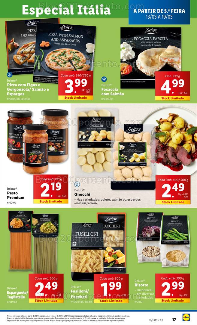 Antevisão Folheto LIDL Deluxe Promoções de 13 a 19 março