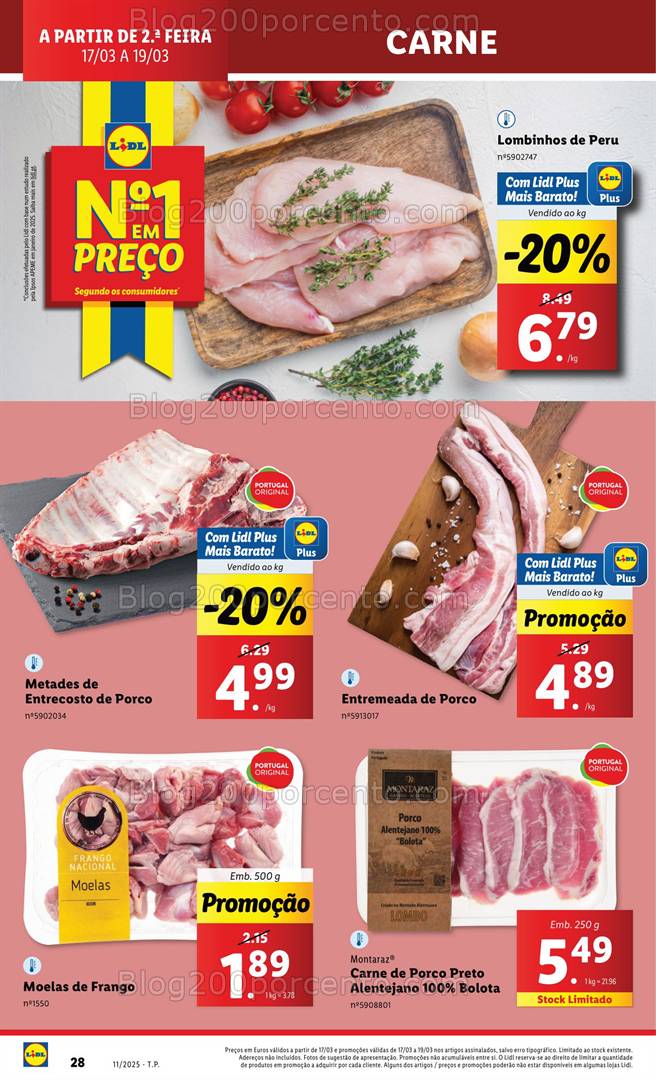 Antevisão Folheto LIDL Supermercado Promoções de 16 a 19 março