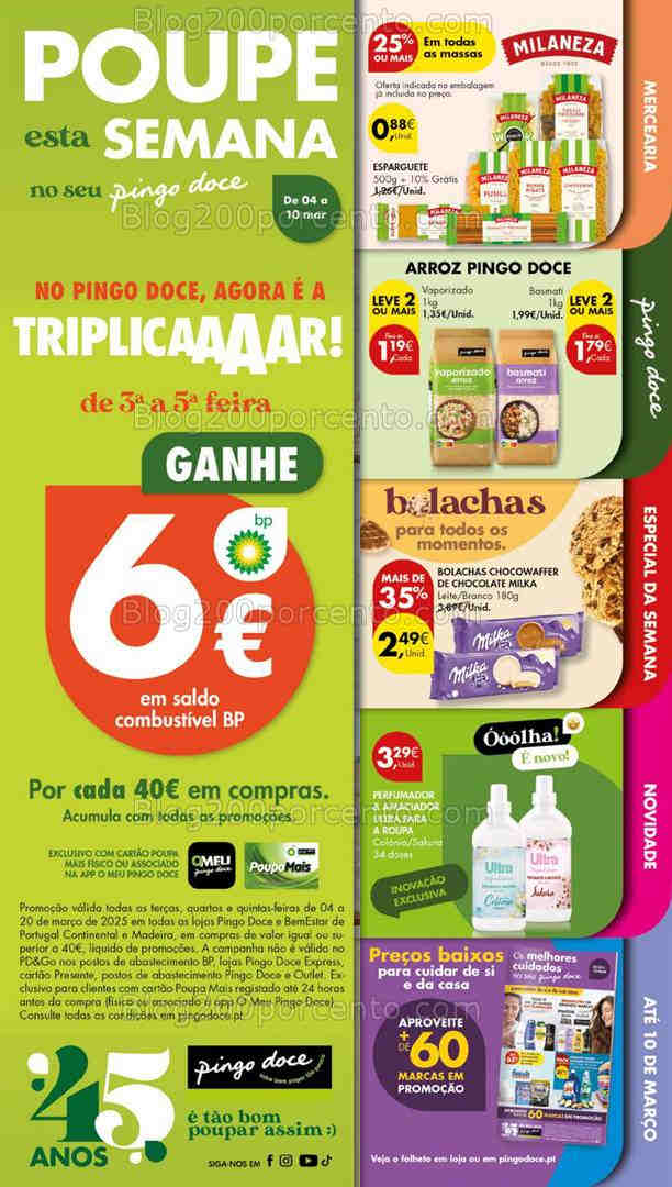 Antevisão Folheto PINGO DOCE Lojas Grandes Promoções de 4 a 10 março