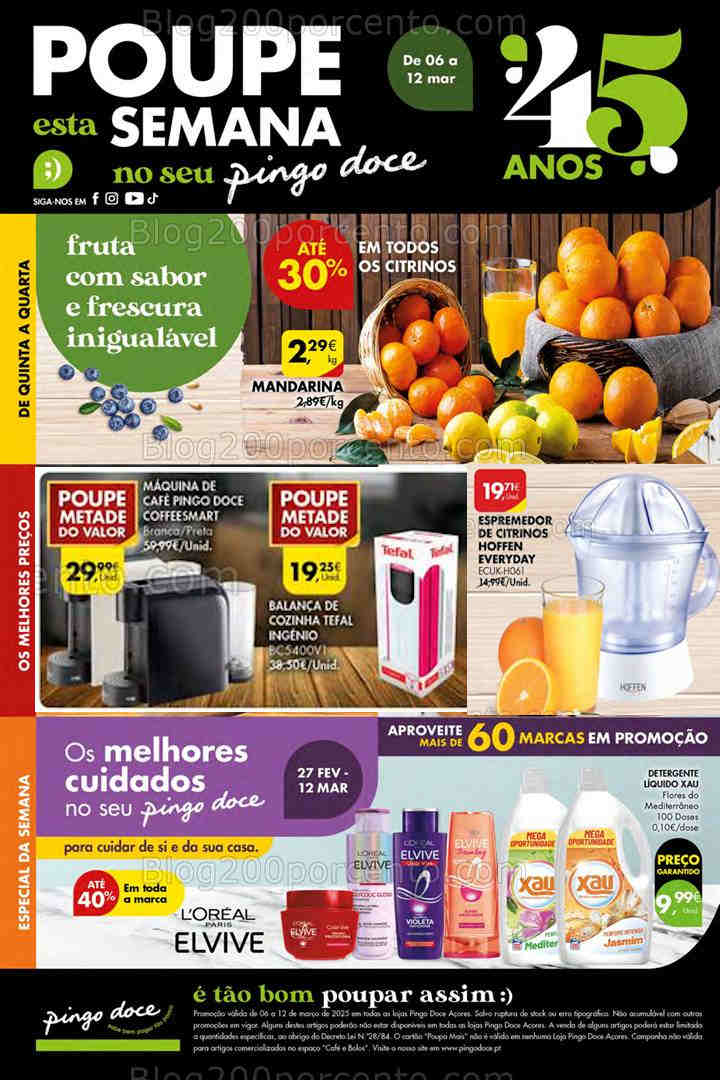 Antevisão Folheto PINGO DOCE Açores Promoções de 6 a 12 março