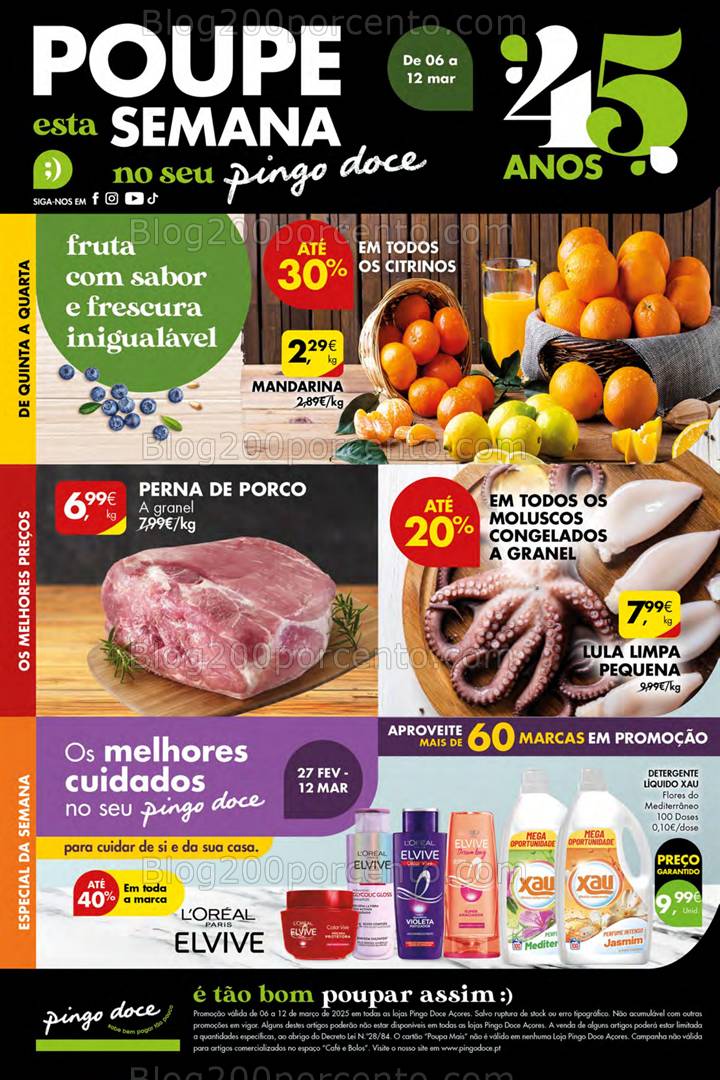 Antevisão Folheto PINGO DOCE Açores Promoções de 6 a 12 março