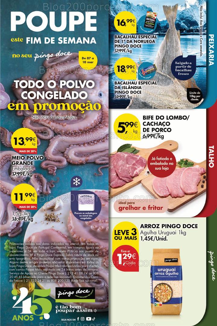 Antevisão Folheto PINGO DOCE Promoções Fim de Semana - 7 a 10 março