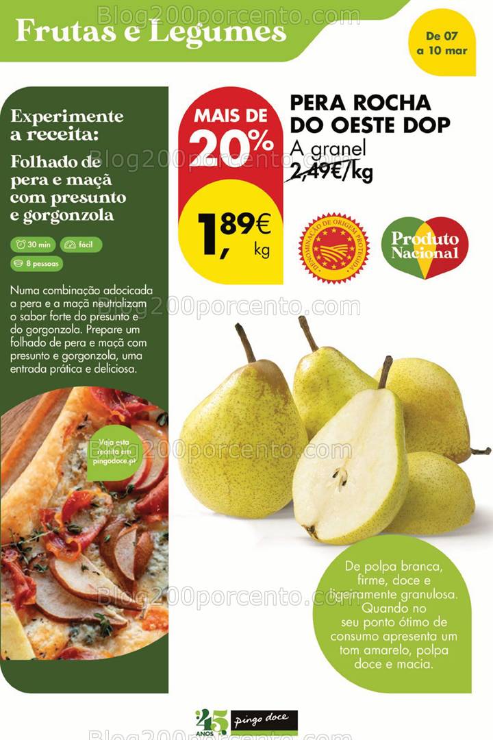 Antevisão Folheto PINGO DOCE Promoções Fim de Semana - 7 a 10 março