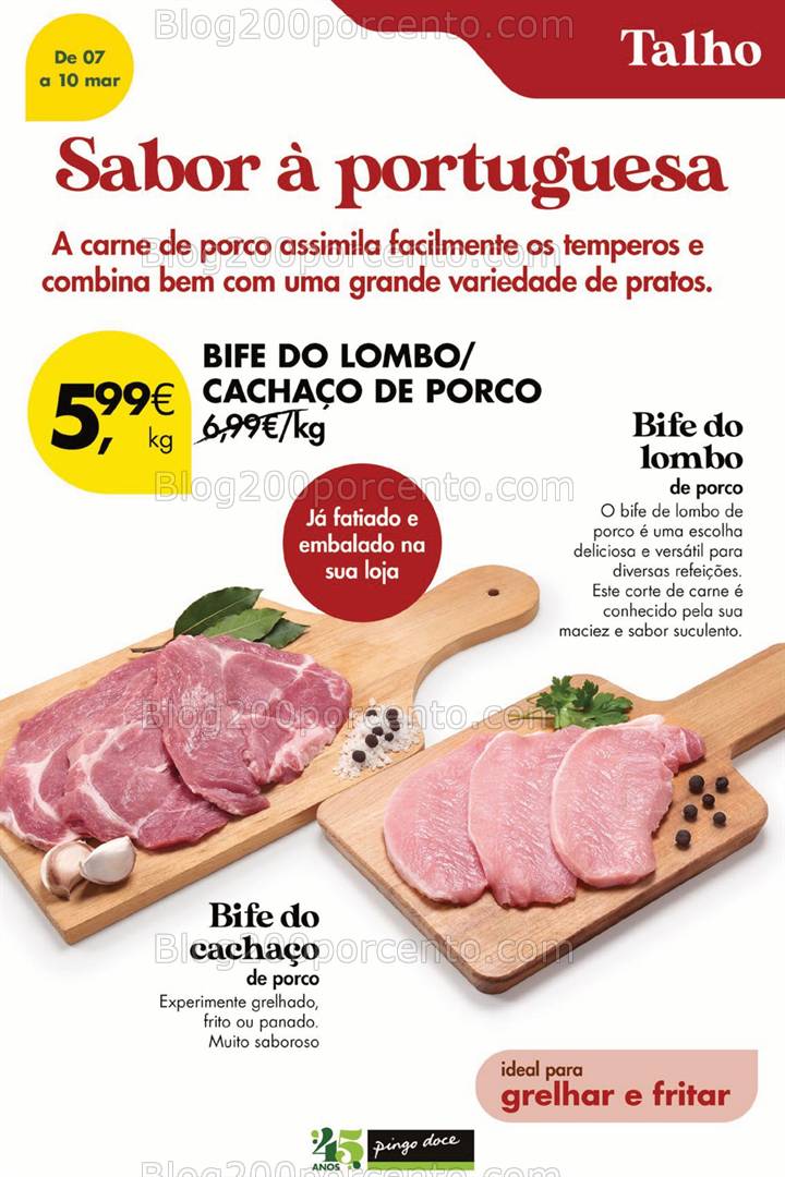 Antevisão Folheto PINGO DOCE Promoções Fim de Semana - 7 a 10 março