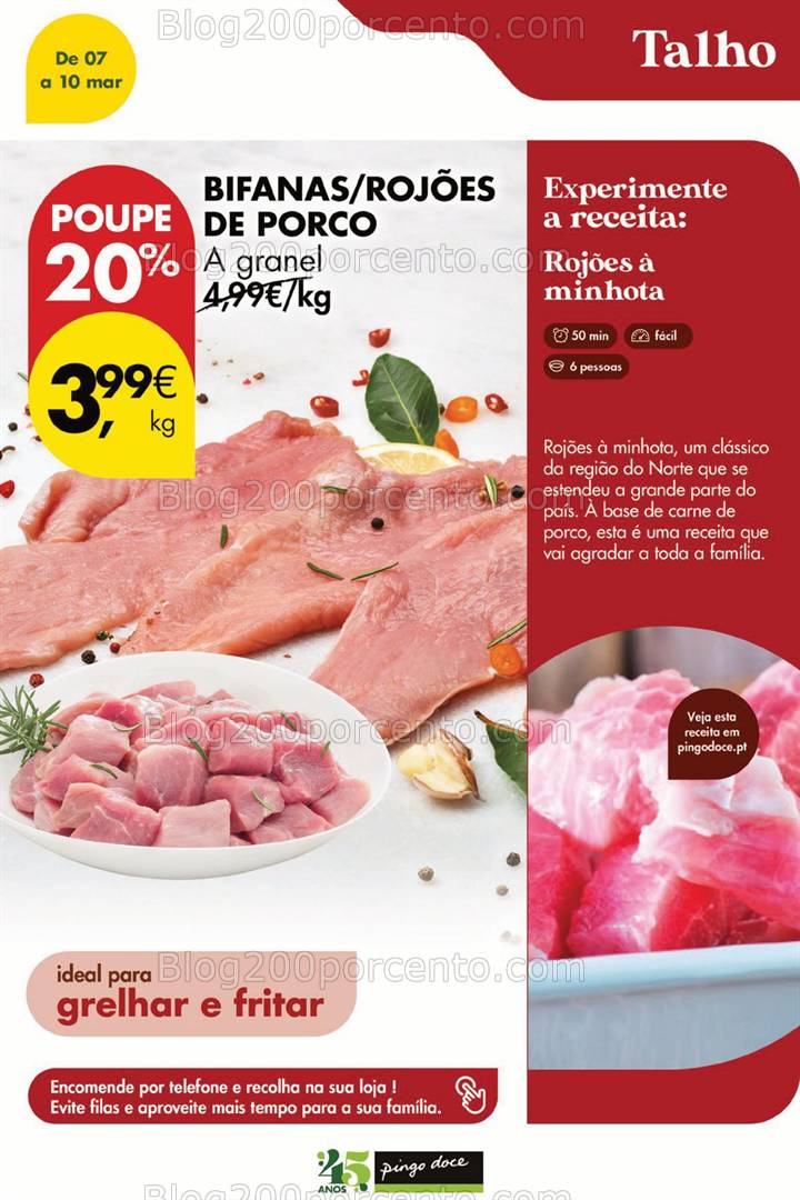 Antevisão Folheto PINGO DOCE Promoções Fim de Semana - 7 a 10 março