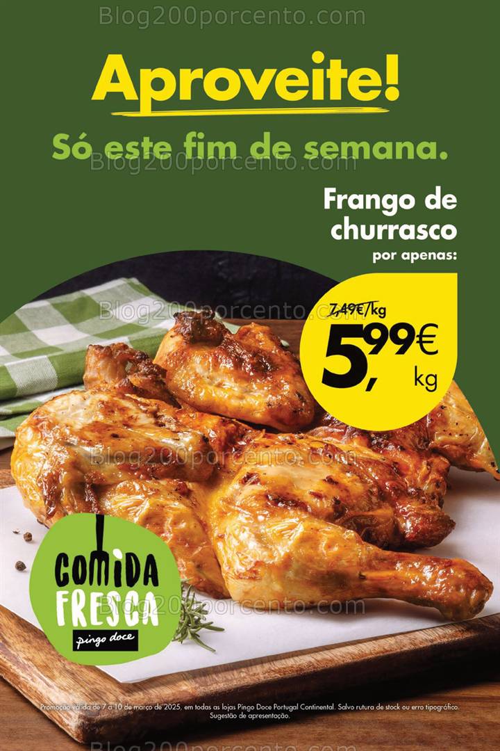 Antevisão Folheto PINGO DOCE Promoções Fim de Semana - 7 a 10 março