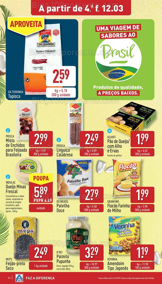 Antevisão Folheto ALDI Promoções de 12 a 18 março