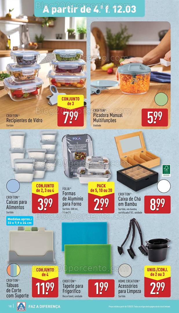 Antevisão Folheto ALDI Promoções de 12 a 18 março