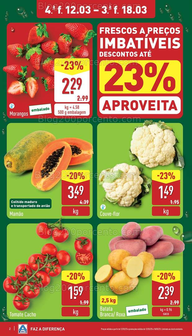 Antevisão Folheto ALDI Promoções de 12 a 18 março