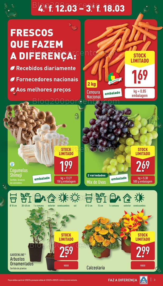 Antevisão Folheto ALDI Promoções de 12 a 18 março