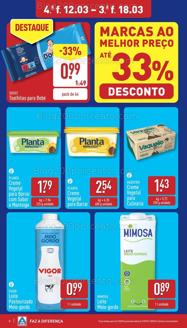 Antevisão Folheto ALDI Promoções de 12 a 18 março