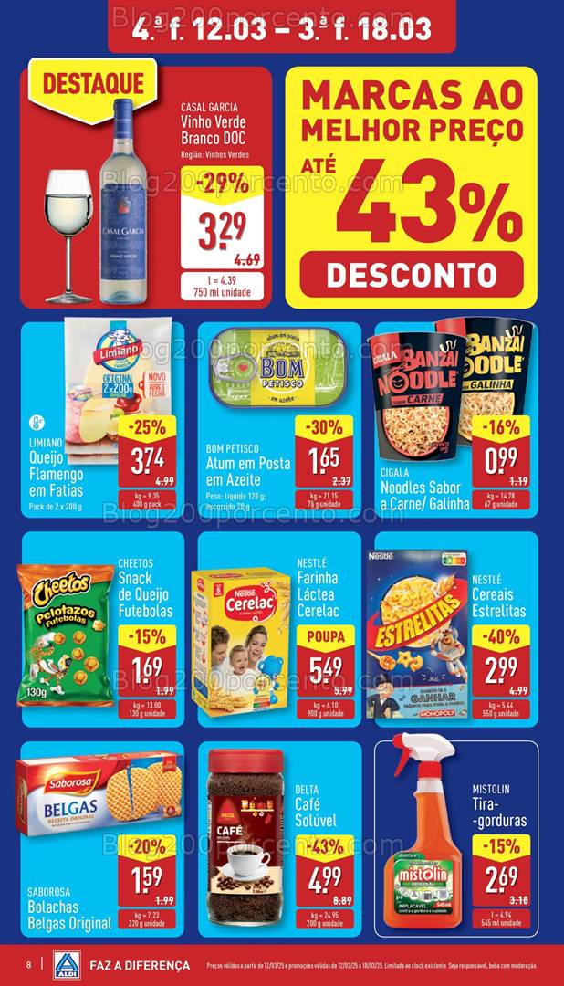 Antevisão Folheto ALDI Promoções de 12 a 18 março