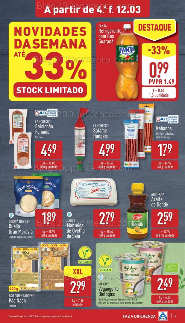 Antevisão Folheto ALDI Promoções de 12 a 18 março