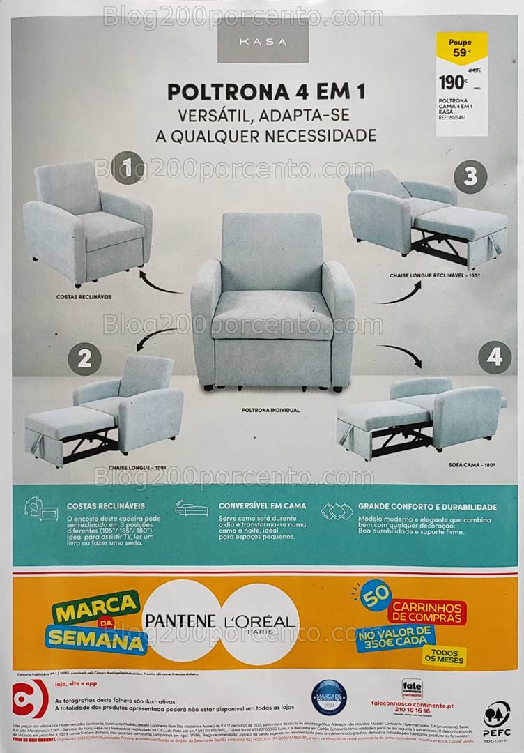 Antevisão Folheto CONTINENTE Bazar Promoções de 11 a 17 março