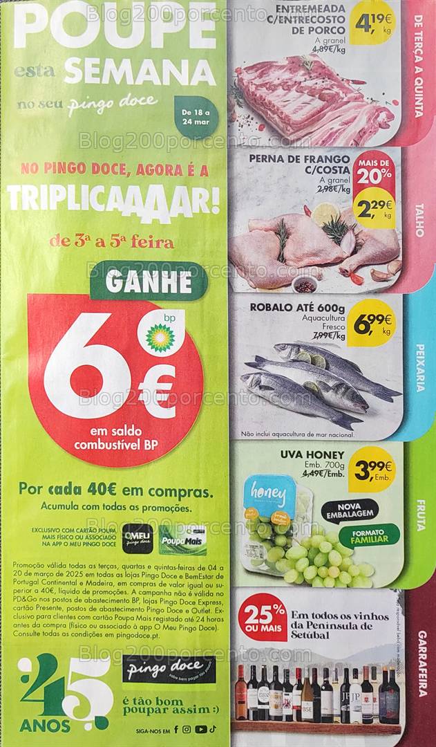 Antevisão Folheto PINGO DOCE Promoções de 18 a 24 março