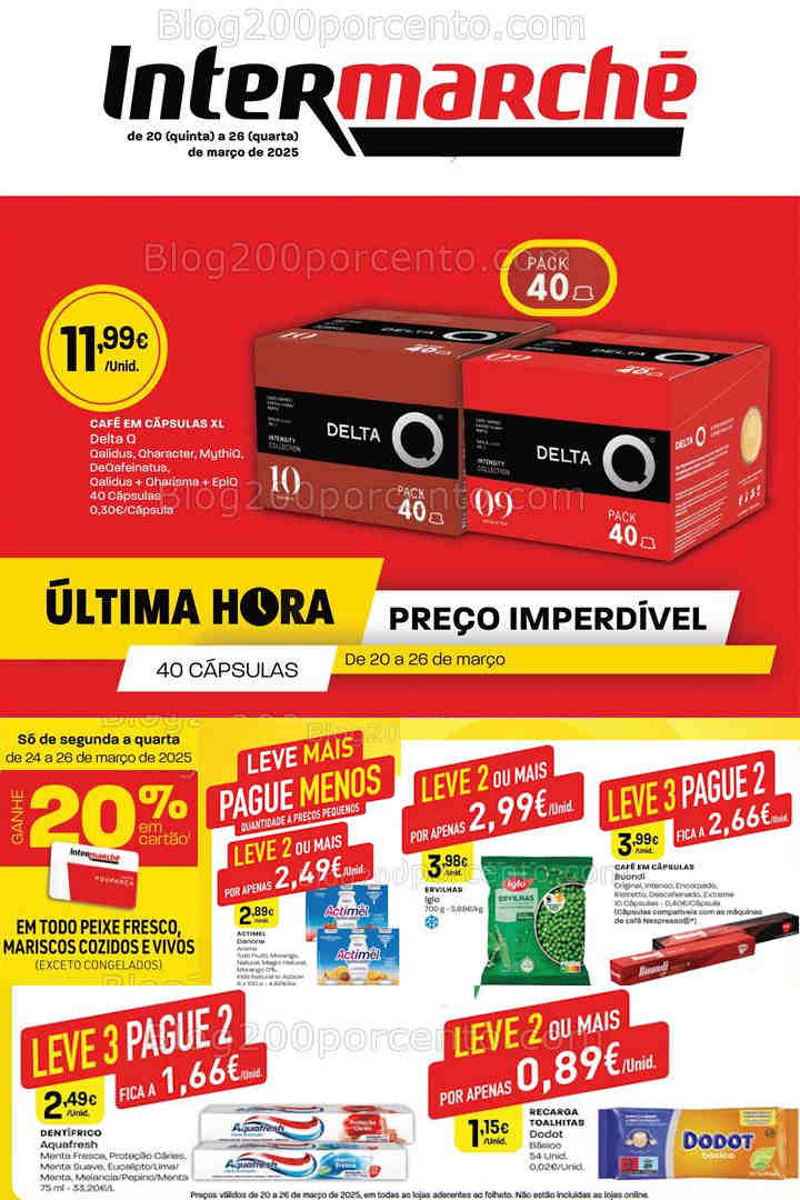 Antevisão Folheto INTERMARCHÉ Promoções de 20 a 26 março