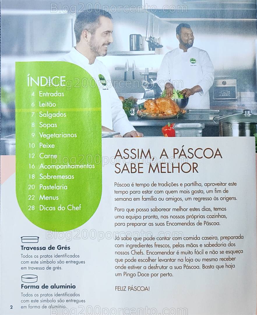 Antevisão Folheto PINGO DOCE Páscoa Encomendas Promoções de 18 março a 13 abril