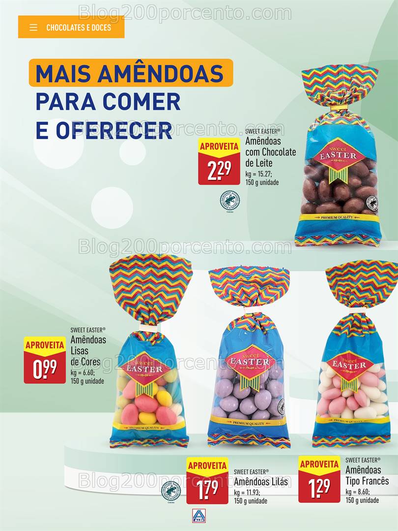 Antevisão Folheto ALDI Páscoa Feliz Promoções a partir de 18 março