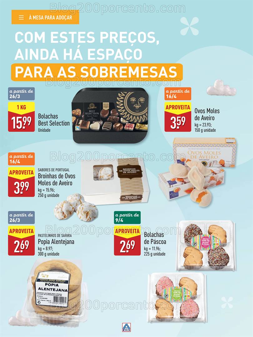 Antevisão Folheto ALDI Páscoa Feliz Promoções a partir de 18 março