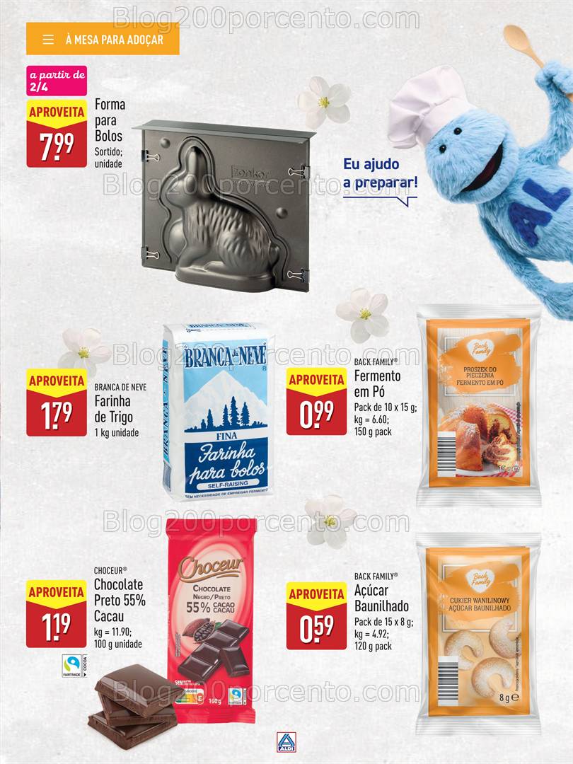 Antevisão Folheto ALDI Páscoa Feliz Promoções a partir de 18 março