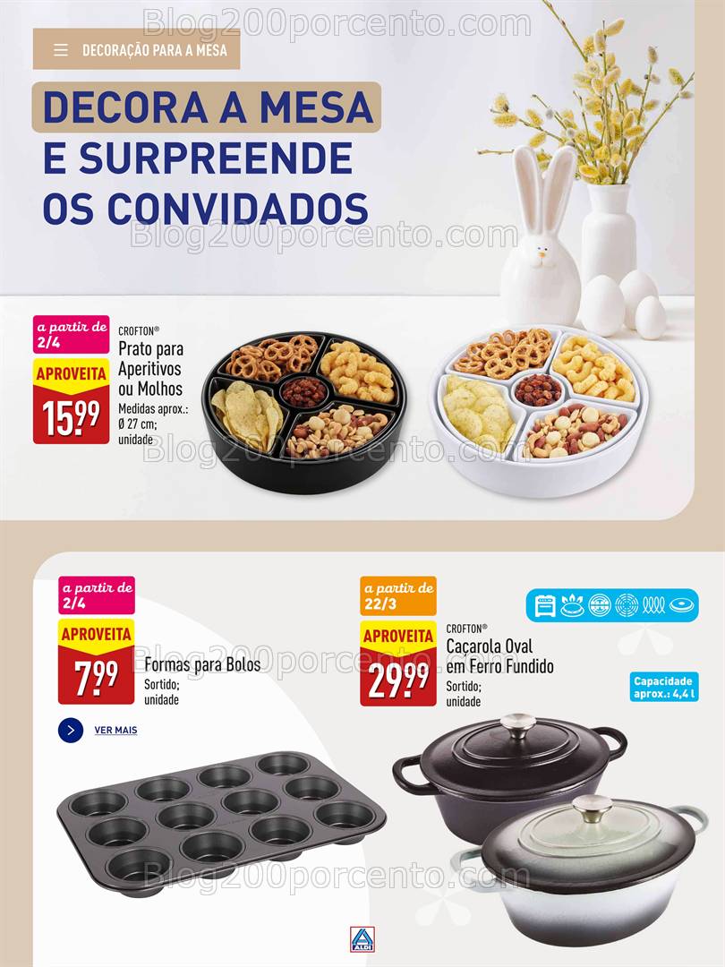 Antevisão Folheto ALDI Páscoa Feliz Promoções a partir de 18 março