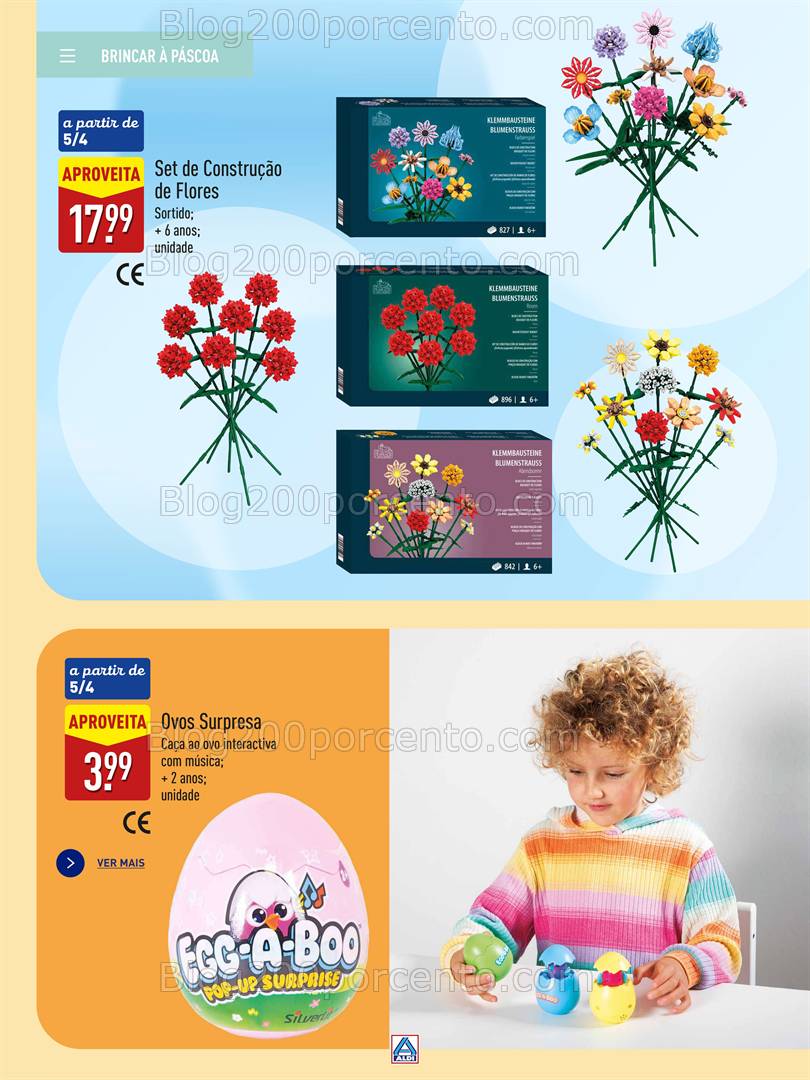 Antevisão Folheto ALDI Páscoa Feliz Promoções a partir de 18 março