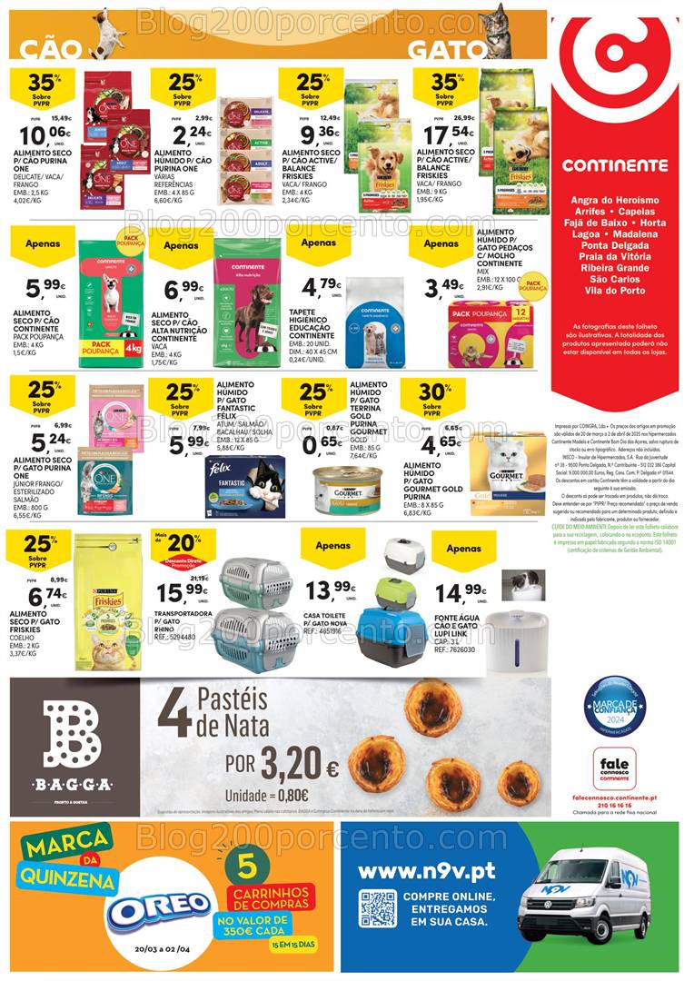 Antevisão Folheto CONTINENTE Açores Promoções de 20 março a 2 abril