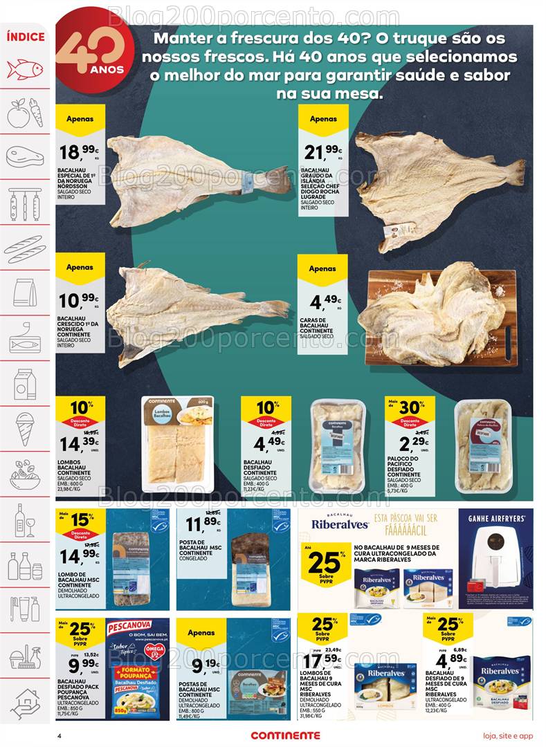 Antevisão Folheto CONTINENTE Promoções de 25 a 31 abril