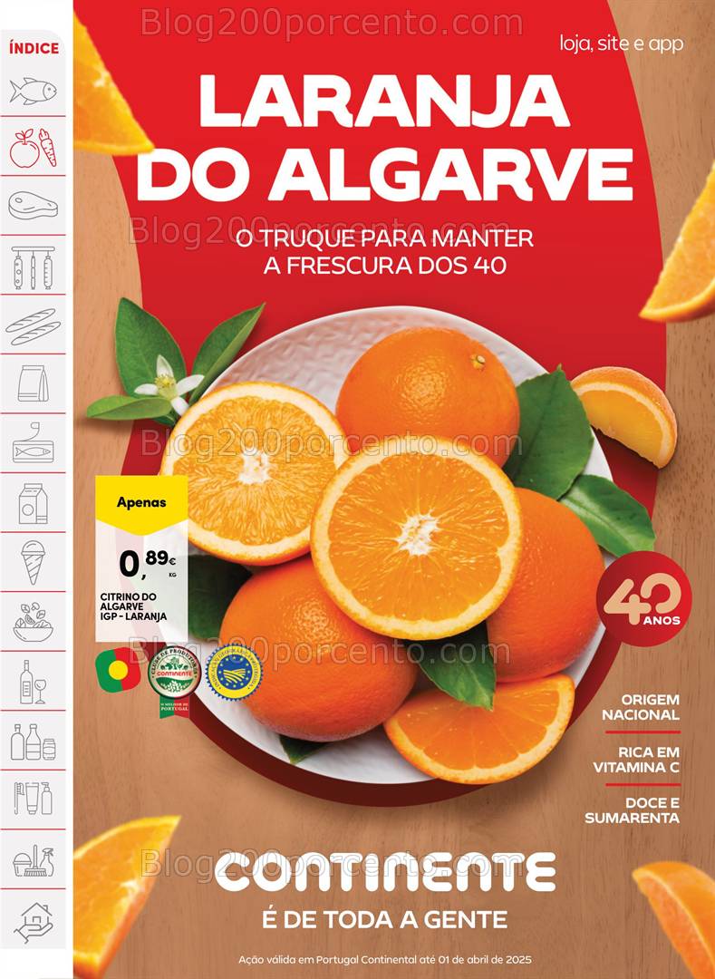 Antevisão Folheto CONTINENTE Promoções de 25 a 31 abril
