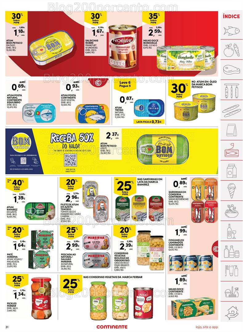 Antevisão Folheto CONTINENTE Promoções de 25 a 31 abril
