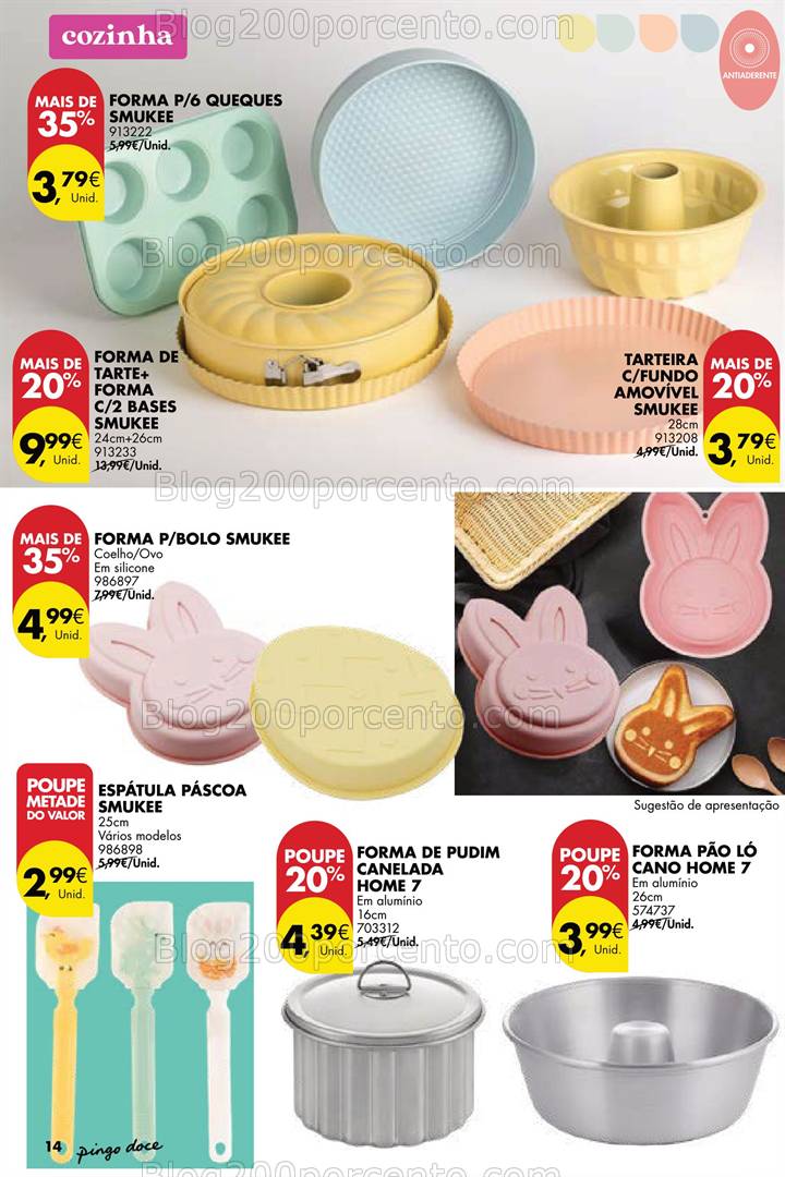 Antevisão Folheto PINGO DOCE Bazar Páscoa Promoções de 18 março a 21 abril