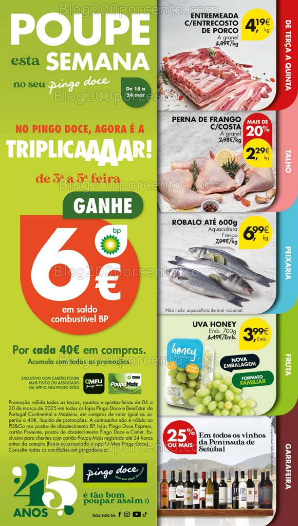 Antevisão Folheto PINGO DOCE Lojas Grandes Promoções de 18 a 24 março