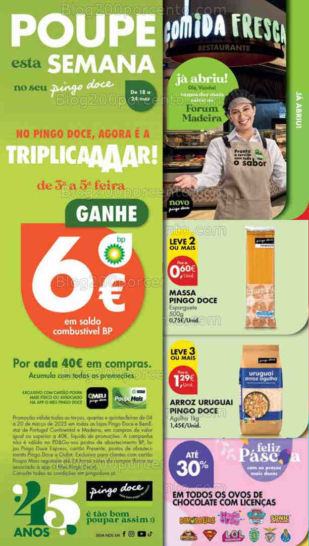 Antevisão Folheto PINGO DOCE Madeira Promoções de 18 a 24 março