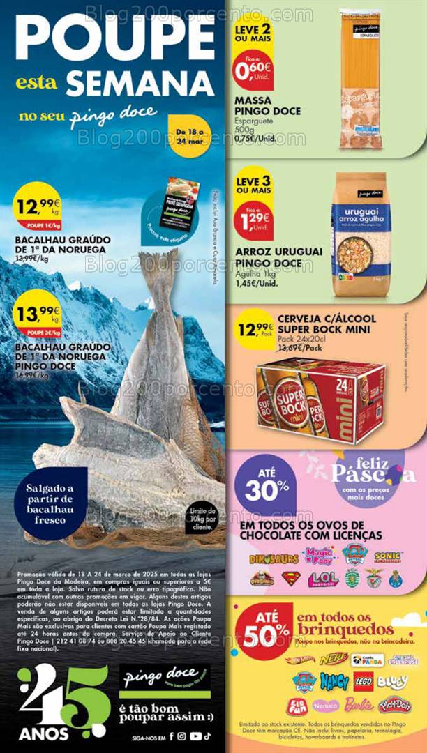 Antevisão Folheto PINGO DOCE Madeira Promoções de 18 a 24 março