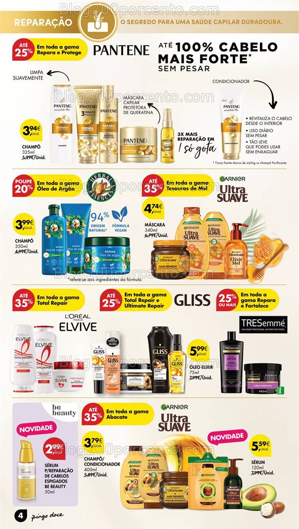 Antevisão Folheto PINGO DOCE Especial Beleza Promoções de 25 março a 7 abril