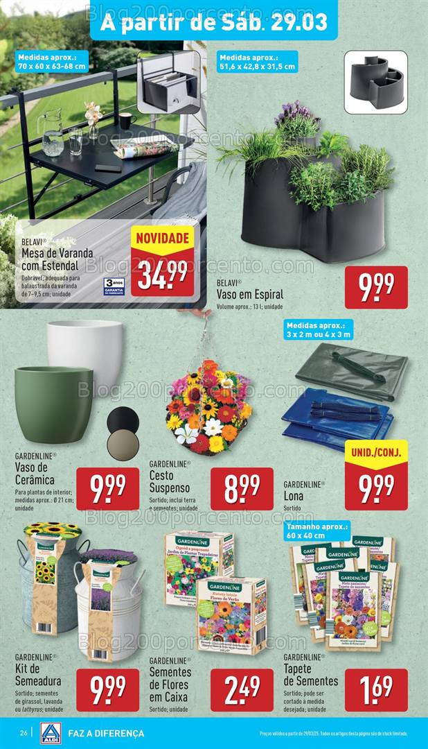 Antevisão Folheto ALDI Bazar Promoções a partir de 29 março